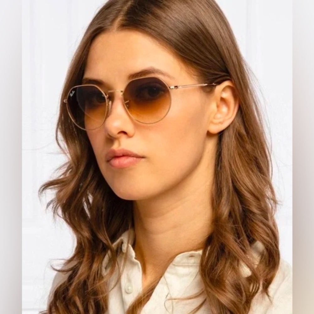Ray-Ban RB1972 9147/51 Arista 54-145 Brown Metal Fashion Sunglasses w/ Hard Case
